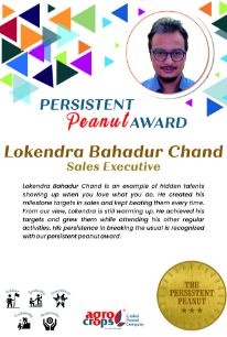 The ‘Persistent Peanut’ award