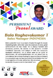 The ‘Persistent Peanut’ award