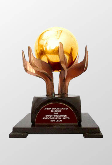 Awarded #1 performer accolade in groundnut export sector in India, by APEDA
